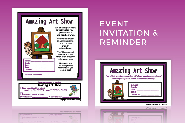 Amazing Art Show: Event Invitation and Reminder